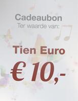 Cadeaubonnen Cadeaubon € 10,=