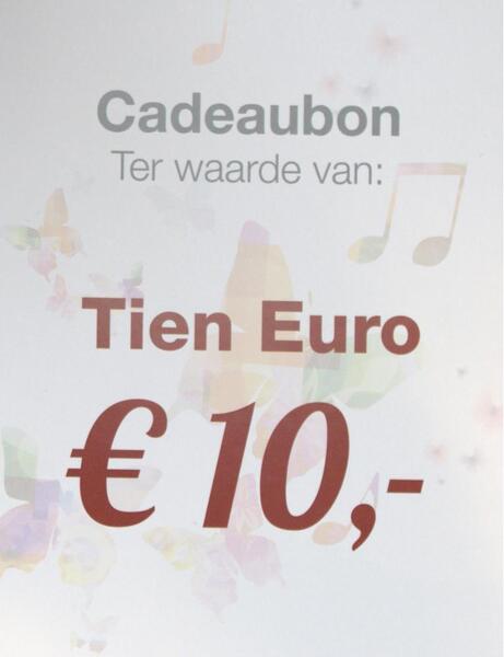 Cadeaubonnen Cadeaubon € 10,=