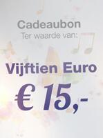 Cadeaubonnen Cadeaubon € 15,=