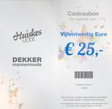 Cadeaubonnen Cadeaubon € 25,=